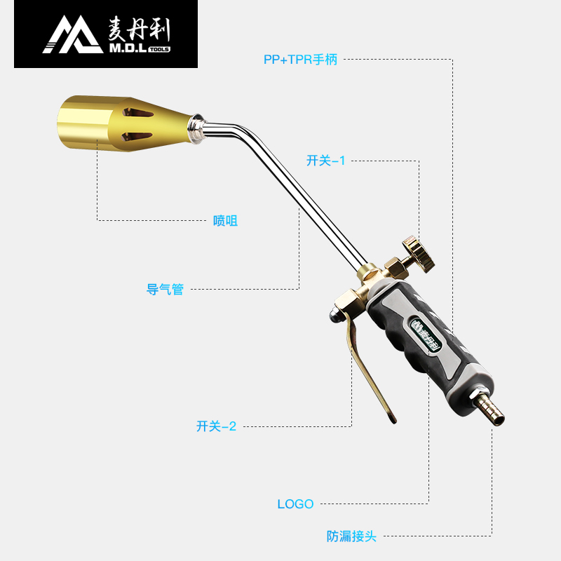 液化气焊枪烧猪毛火焰枪家用煤气喷枪头烧肉器枪喷抢焊抢焊接多用-图0