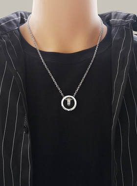 双环项链男款潮流配饰