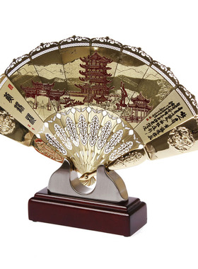 铜片定制黄鹤楼礼物工艺品