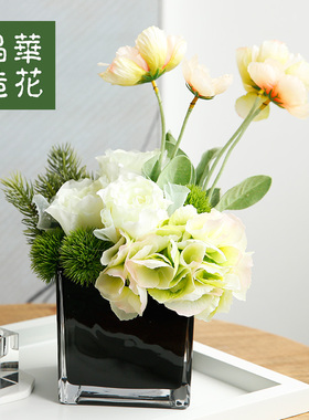 晶华仿真花艺套装小原创摆件客厅