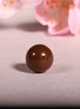 12mm三色圆珠正宗新疆和田玉籽料单珠散珠多宝手串配珠手链配饰