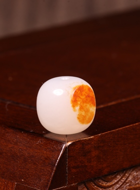 12mm老型珠天然新疆和田玉籽料珠子天然和田玉圆珠散珠手串配珠