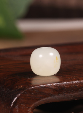 10mm老型珠苏工新疆和田玉单珠配饰散珠圆珠精品配珠单珠散珠配饰