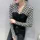 ຄົນອັບເດດ: trendy ແຂນຍາວແບບເກົາຫຼີຂອງແມ່ຍິງຝ້າຍປົກກະຕິ