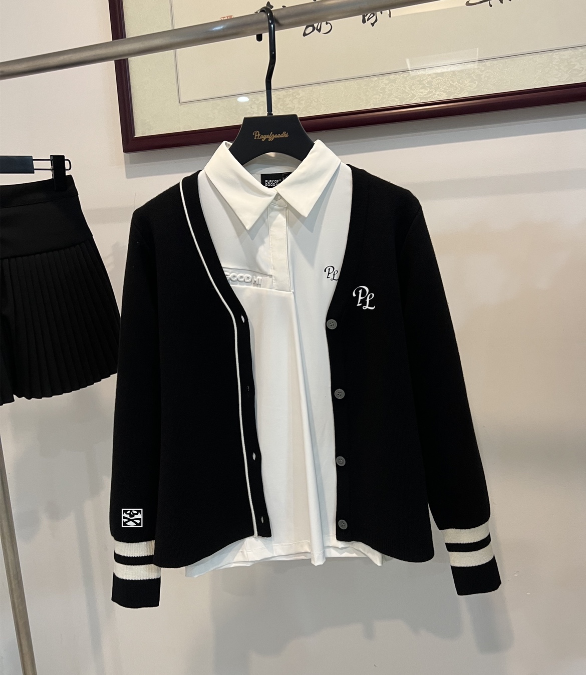 高尔夫服装女秋冬款高尔夫外套女保暖显瘦高尔夫外套女高尔夫球服 - 图0