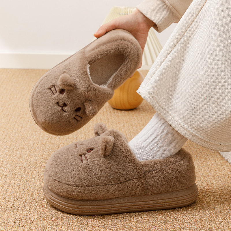 可爱棉拖鞋女款秋冬月子鞋孕妇室内家居包跟情侣棉鞋2025新款保暖,淘宝优惠券,粉丝福利购,淘宝优惠卷