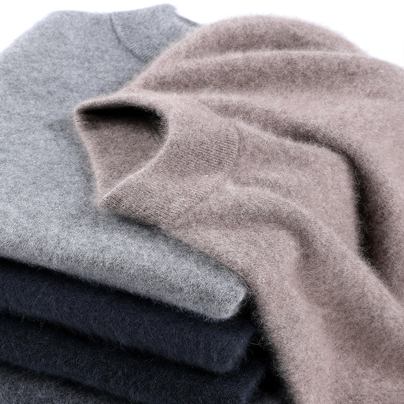 加厚纯羊毛品质男装冬季男款高领羊毛衫男款男士内搭打底衫男毛衣