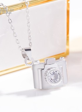 925银街头风学生礼物相机项链