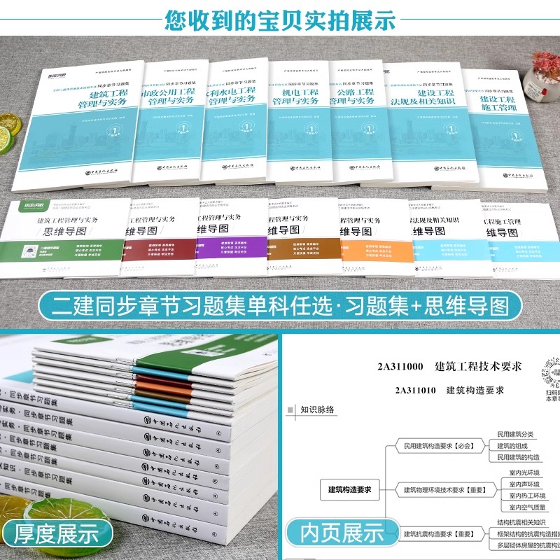 环球网校2024年二建教材章节习题集二级建造师考试书复习题集历年真题库试卷2023版法规建筑市政机电水利公路实务练习题24试题习题