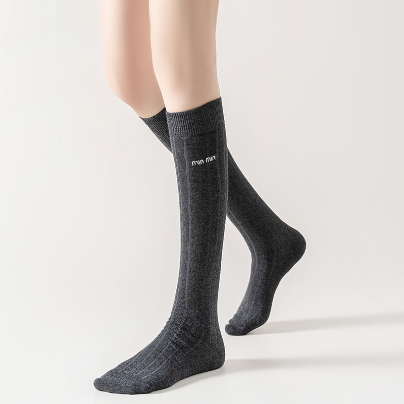 抗起球ins春夏双针薄棉刺绣小腿日系透气防臭堆堆白袜子女学院风,淘宝优惠券,粉丝福利购,淘宝优惠卷