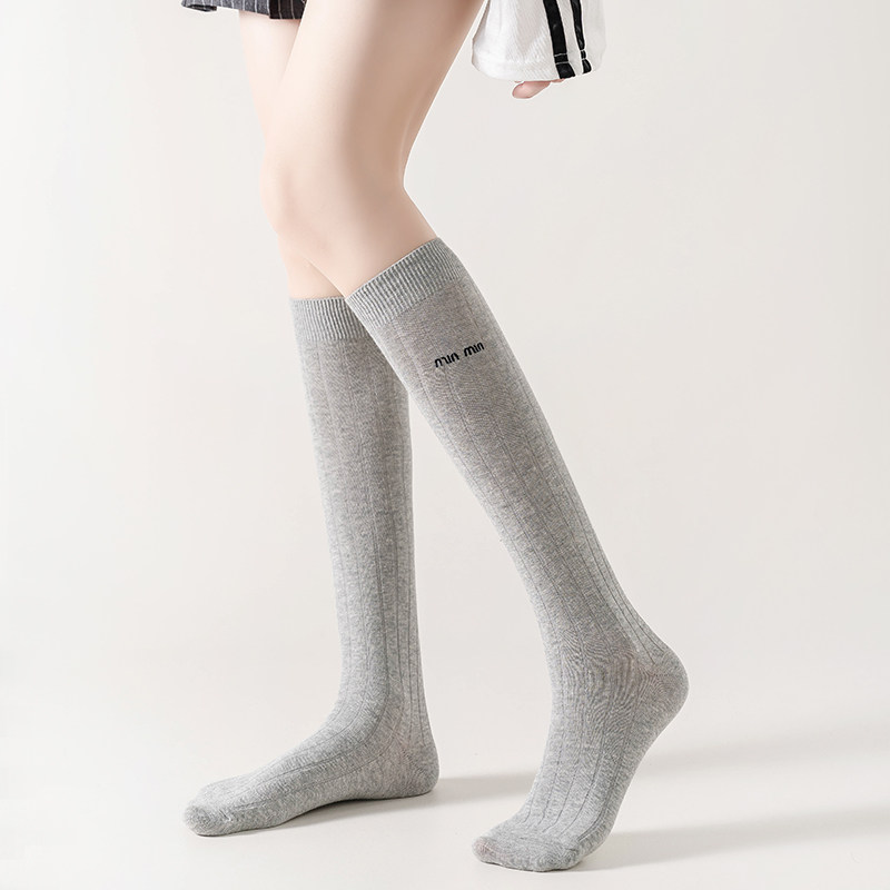 抗起球ins春夏双针薄棉刺绣小腿日系透气防臭堆堆白袜子女学院风,淘宝优惠券,粉丝福利购,淘宝优惠卷