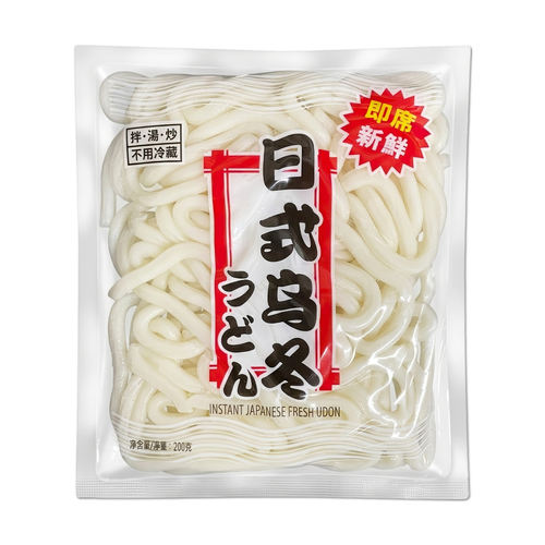 香港佳富牌乌冬面200g*10包 速食日式乌冬面口感Q弹低脂 无需冷藏 - 图3