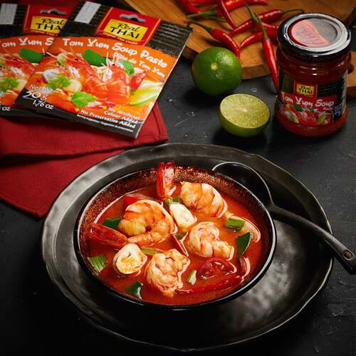 泰国进口Real THAI丽尔泰调味酱料2包 红黄绿咖喱酱泰式冬阴功酱 - 图1