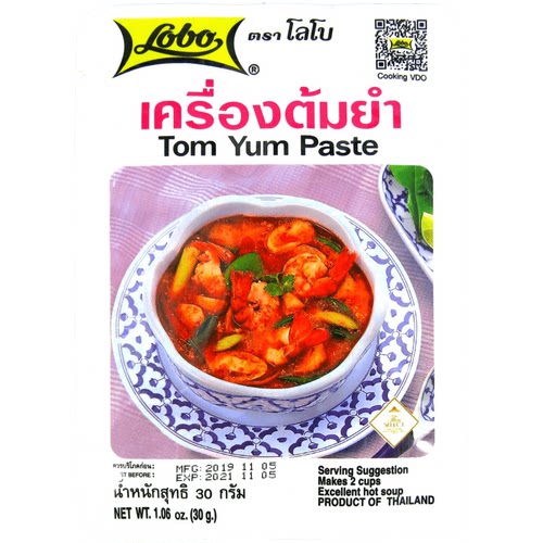 香港购 泰式 冬荫功酱 酸辣汤料 冬阴功 LOBO tom yum paste 30G - 图3