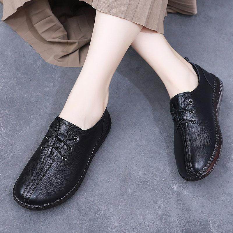 春秋中老年妈妈鞋真皮软底防滑舒适不累脚女鞋深口四季单鞋休闲鞋,淘宝优惠券,粉丝福利购,淘宝优惠卷