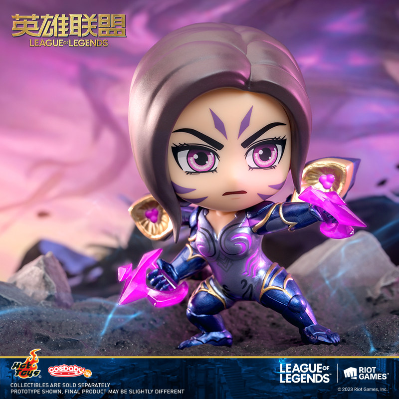 英雄联盟手办英雄联盟Hot Toys 联名款卡莎 艾希 Cosbaby迷你人偶手办摆件