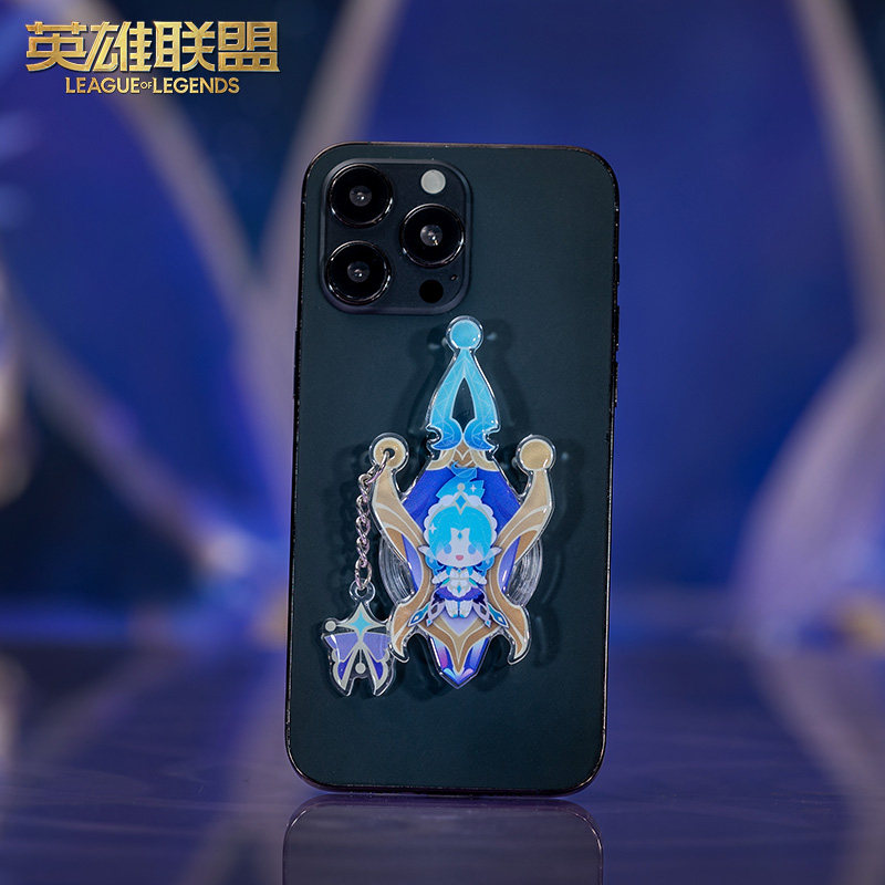 英雄联盟玩偶英雄联盟香水宝石风暴之怒 迦娜毛绒玩偶钥匙扣手机支架系列