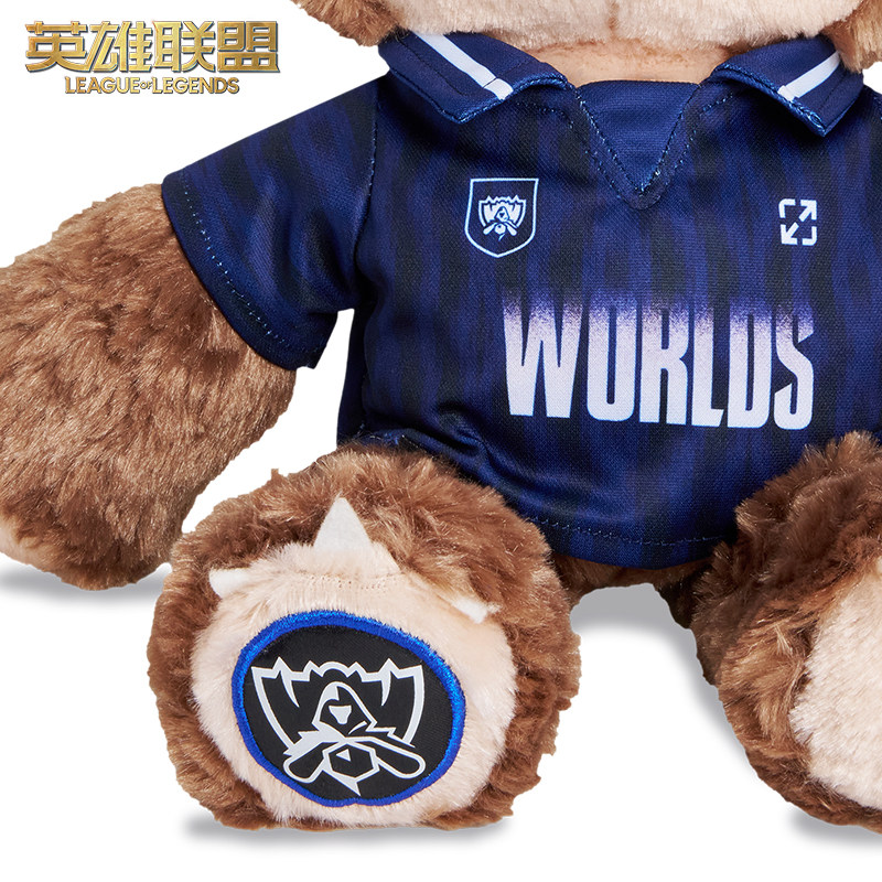 英雄联盟玩偶2024英雄联盟全球总决赛提伯斯熊毛绒玩偶S14正品游戏电竞周边