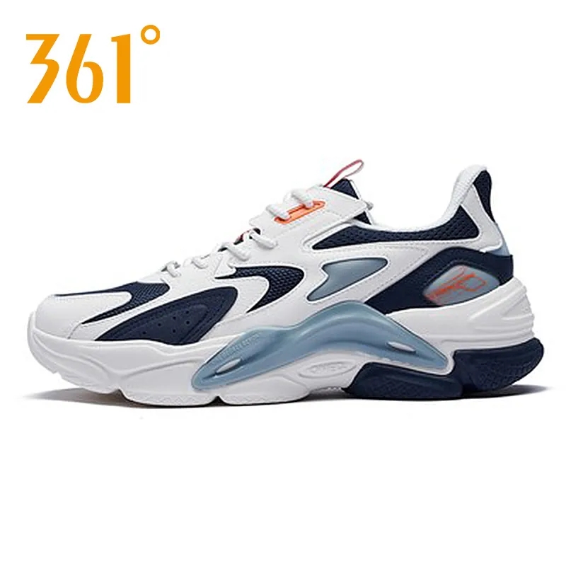 361度男鞋运动鞋跑步鞋361春秋网面休闲鞋透气复古文化鞋老爹鞋男 - 图0