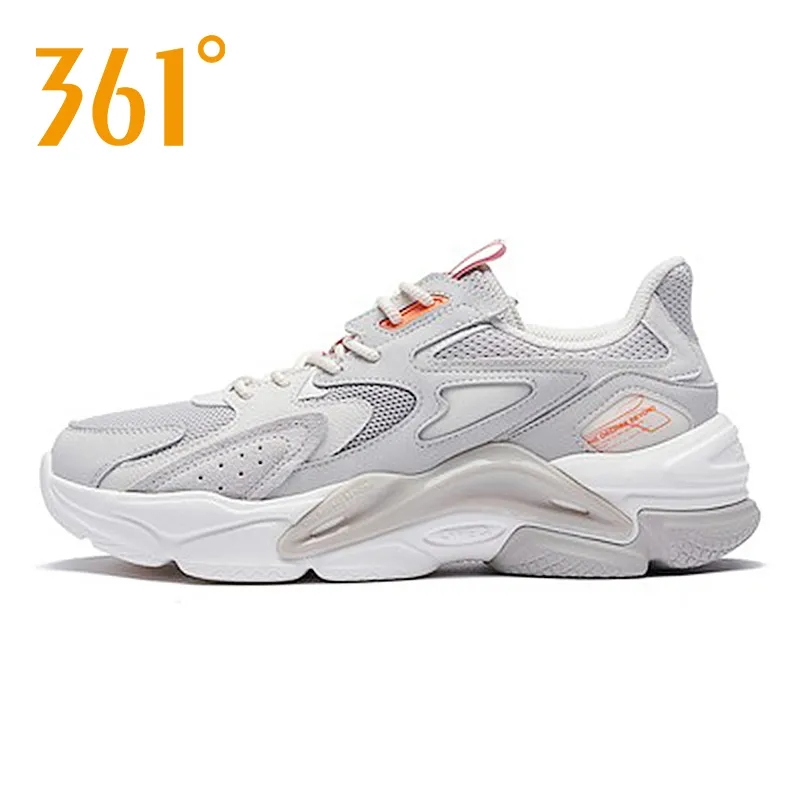 361度男鞋运动鞋跑步鞋361春秋网面休闲鞋透气复古文化鞋老爹鞋男 - 图1