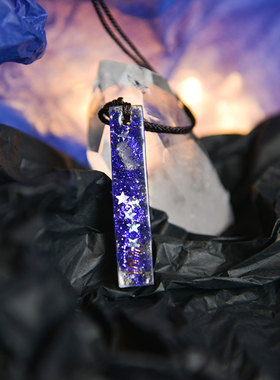 紫水晶项链专注白水晶学生