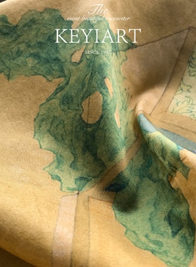 KEYIART可一艺术衍生品-步步惊心·全棉手帕 创意产品 原创设计