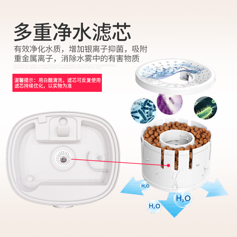 志高腾信易通专卖店志高加湿器家用静音小型大喷雾容量空调卧室内孕妇婴儿空气香薰机1