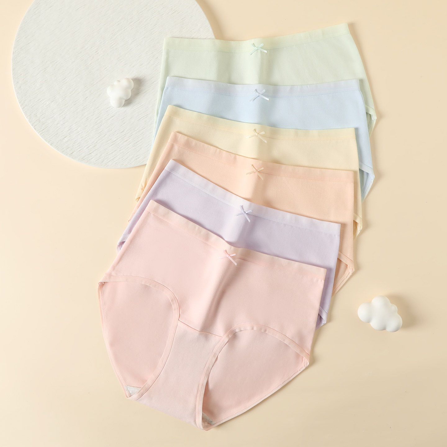 芬腾可安A类10A抑菌6条装高腰三角裤子女士内裤女加长纯棉底裆,淘宝优惠券,粉丝福利购,淘宝优惠卷