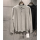 Autumn new 100 cotton lapel POLO sweater solid color minimalist old money pullover casual long-sleeved sweater top