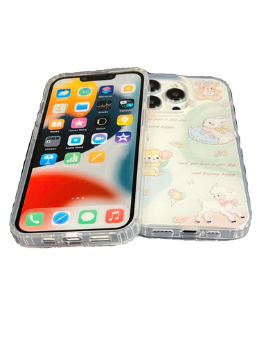 网红可爱小熊iPhone15手机壳14promax卡通适用苹果13新款12创意16 - 图3