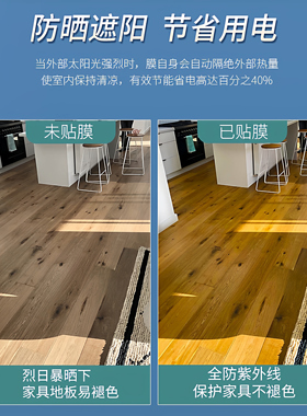 整卷批发玻璃贴纸防爆窗户阳台阳光房防窥防晒隔热遮阳单向透视