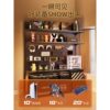 Perforated board vertical storage rack storage rack