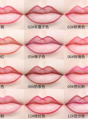 不脱色不沾杯哑光口红笔女唇笔
