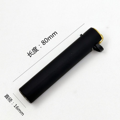 黑色铁壳圆柱形滑轮款可充气明火静音怀旧定制广告老式火石打火机 - 图0