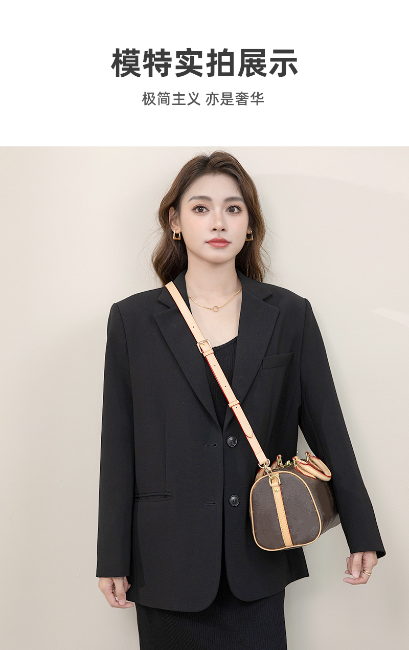 适用speedy20肩带25原版斜挎带变色皮替换包包背包带配件单买 - 图1