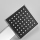 Old-fashioned shower head hotel bathroom special household plastic square shower handheld bath single shower head