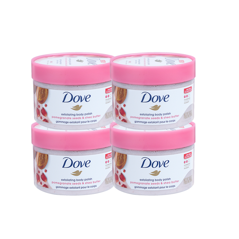 dove石榴籽油磨砂膏冰淇淋全身鸡皮 ecstorm海外身体磨砂膏/去角质膏