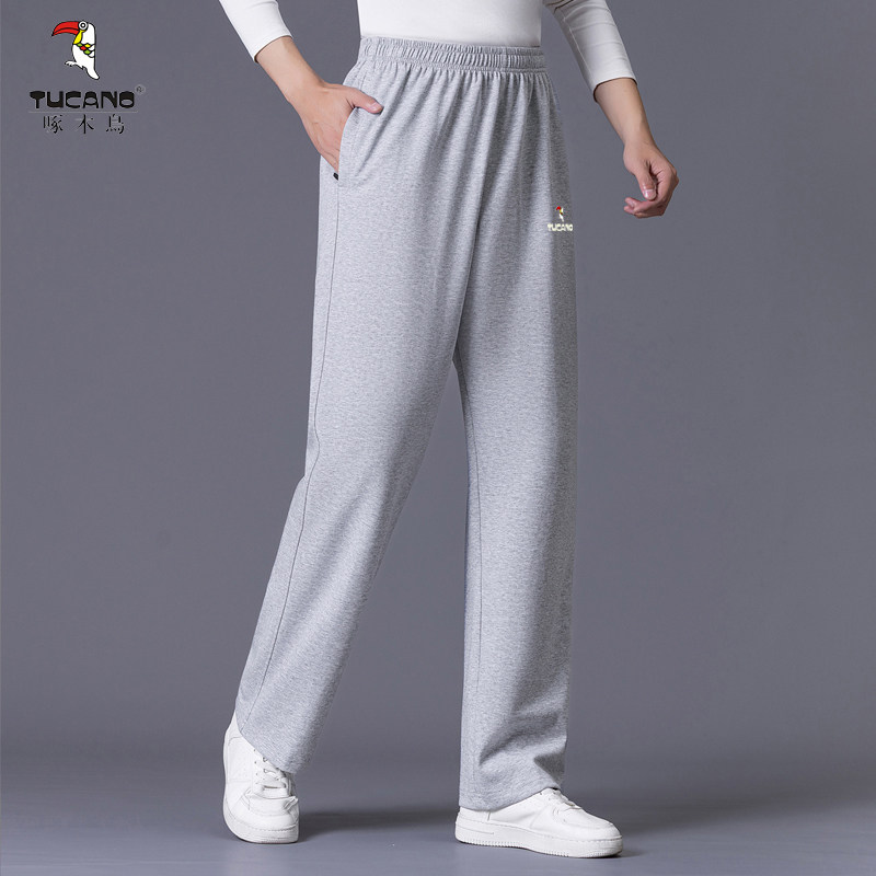 啄木鸟男士运动裤春秋冬季中老年松紧腰宽松爸爸加绒加厚休闲裤子,淘宝优惠券,粉丝福利购,淘宝优惠卷