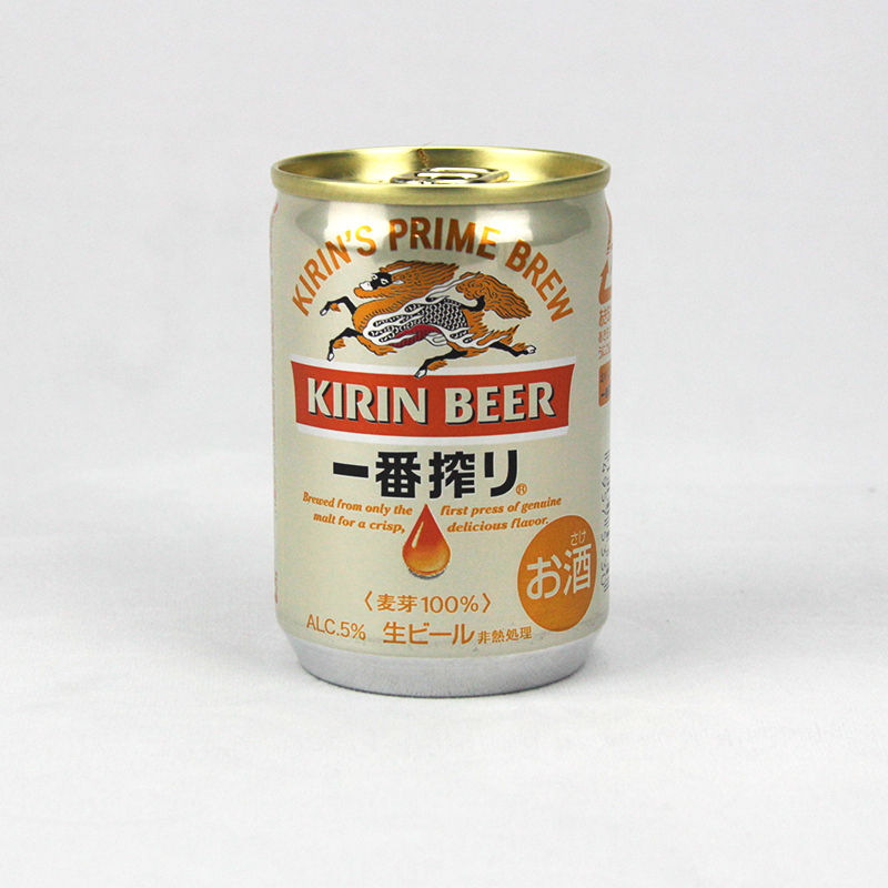 日本进口麒麟啤酒KIRIN一番榨迷你罐黄啤酒135ml*30罐整箱-图0