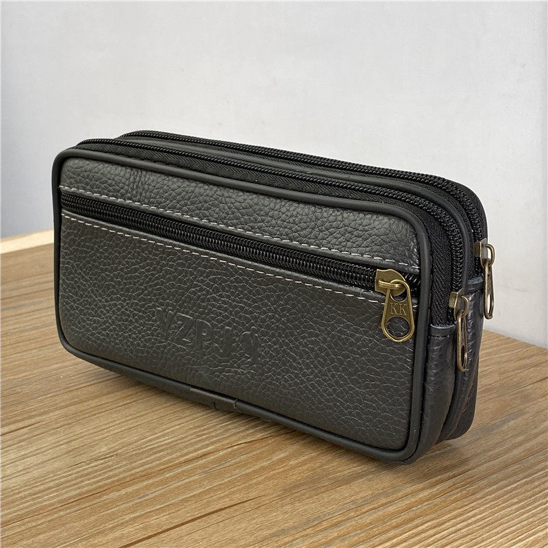 6.5寸手机包男穿皮带手机袋真皮横款挂腰零钱包挎腰老头用手机套,淘宝优惠券,粉丝福利购,淘宝优惠卷