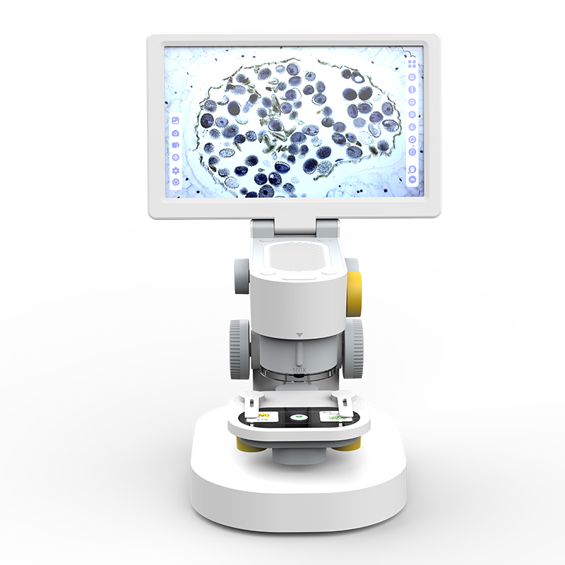 1600倍生物显微镜科学实验光学高倍高清学生科普看细菌儿童一体机-图0
