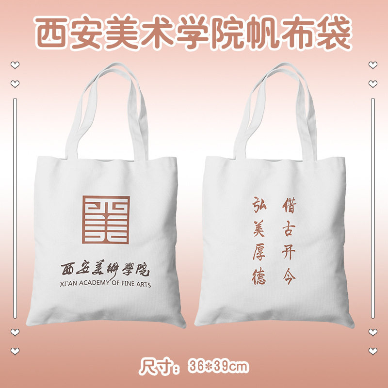 艺术类院校帆布袋 北京电影广州美术上海戏剧学院书包单肩手提包