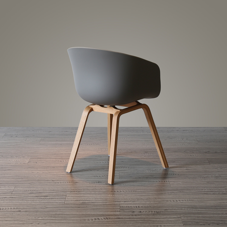 北欧电脑椅子书桌椅塑料创意现代简约实木洽谈咖啡椅餐椅家用凳子