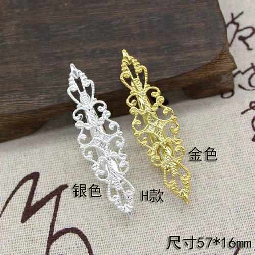 DIY древний стиль ручной работы аксессуаров аксессуаров аксессуаров Материал, уток с пика, сжимающие латунные волосы с сварочными негативами