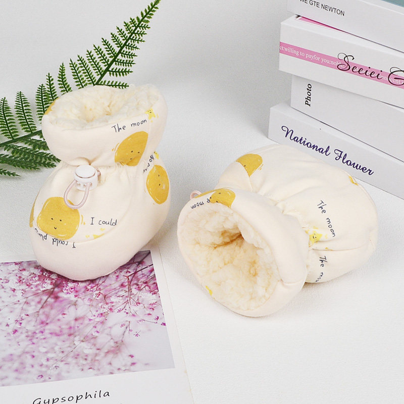 冬季新款婴儿毛蹄子棉鞋A类0-6宝宝幼童鞋新生儿脚套加绒保暖不掉,淘宝优惠券,粉丝福利购,淘宝优惠卷