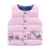 Mùa xuân trẻ em mặc vest cotton 0-8 tuổi hoạt hình ấm áp thời trang áo vest trẻ em xuống áo bông - Áo ghi lê