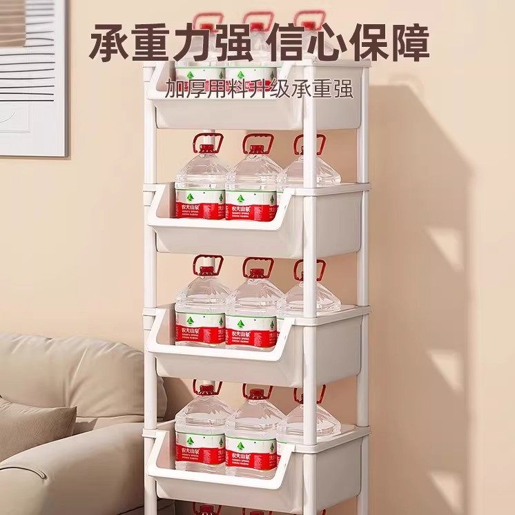 日本进口MUJIE小推车零食置物架家用落地多层客厅儿童玩具放书包,淘宝优惠券,粉丝福利购,淘宝优惠卷