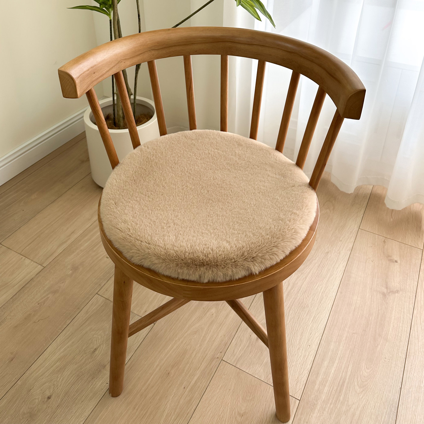 兔毛绒圆形椅垫办公室沙发坐垫秋冬季休闲餐椅凳子座垫电脑椅屁垫,淘宝优惠券,粉丝福利购,淘宝优惠卷