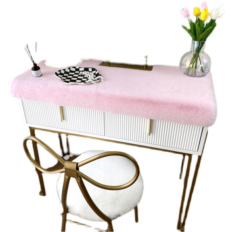 短毛绒梳妆台垫桌布垫仿兔毛椅垫床头柜桌面装饰垫子茶几台布垫,淘宝优惠券,粉丝福利购,淘宝优惠卷