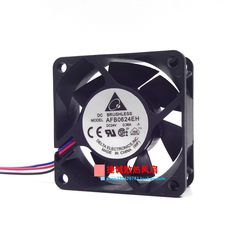 Ventilador Delta AFB0624EH 6cm 24V - Para Servidores, Doble Cojinete De Bolas